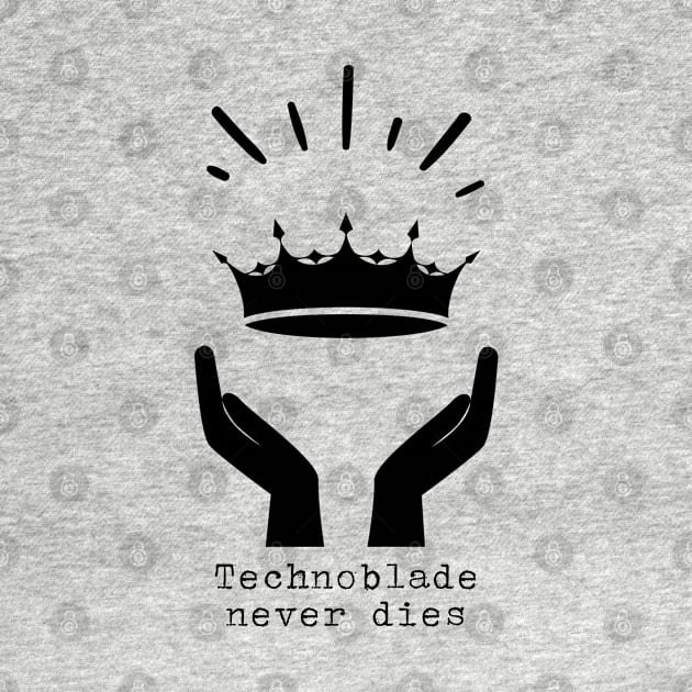 Technoblade never dies (Black) - Techonoblade by cheesefries